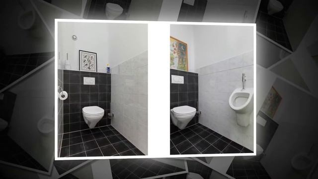 Черная плитка в ванной и туалете - Мрачно как в гробу? | Black tiles in the bathroom and toilet