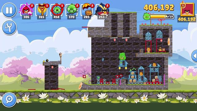 Angry Birds Friends Level 1 Tournament 1063 three stars NO POWER-UP walkthrough 2022-04-02 смотреть онлайн