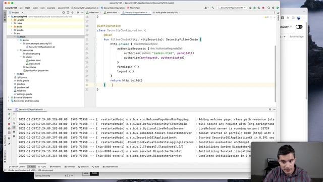 Spring Security Kotlin Quick start: Users from database, Roles смотреть онлайн