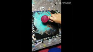 (#18) Fluid Art Dutch Pour technique-metallics