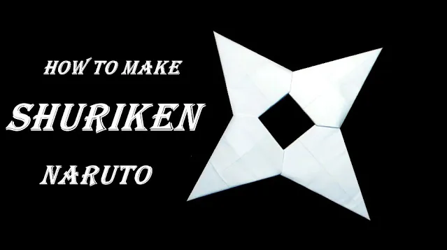 Как сделать сюрикен Наруто из бумаги. Оригами сюрикен. Оружие ниндзя.mp4