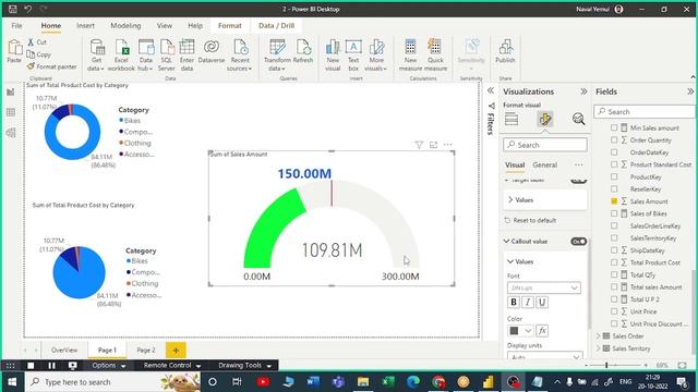 4.5. Intro to Visualization | Basic Formatting-II |Power BI for Everyone |Designed complete beginne