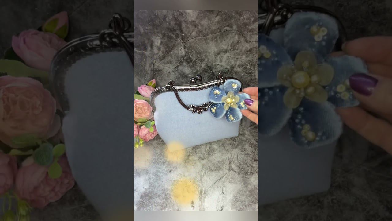 Любите комплекты?? Брошь к сумочке. #брошьизбархата #подарокна8марта смотреть онлайн