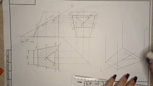 Как построить изометрию к заданию 43 (Вариант 20)