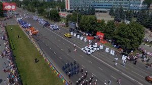 Праздник день города в Новокузнецке 2017 съемка с высоты птичьего полёта