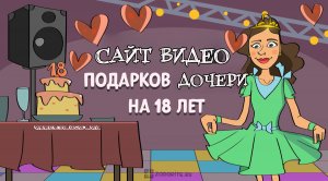 Ролик на день рождения дочери 18 лет из фотографий и музыки