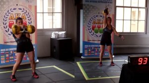 ICKB - Sayaka 2 x 16kg Jerk 105 reps, 16kg Snatch 201 reps