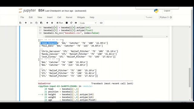BeautifulSoup webscraping
