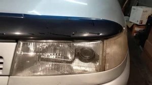 101 Ваз 2111 Часть 1 , замена линз ,  установка ксенона , чистка фар