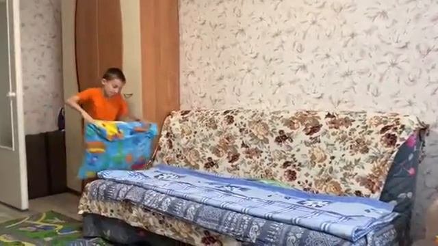 Как быстро расправить постель?