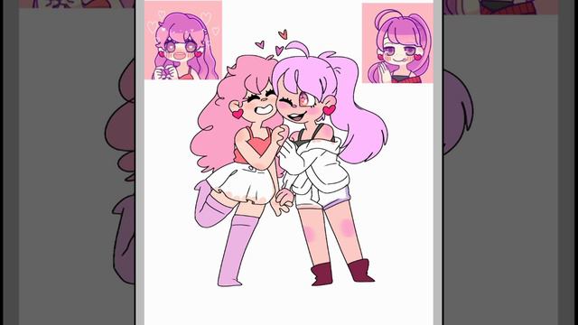 милые девочки на фоне заката, speedpaint смотреть онлайн