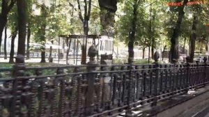 Вид из окна 26 трамвая, Москва. Метро Чистые пруды - Метро Университет.