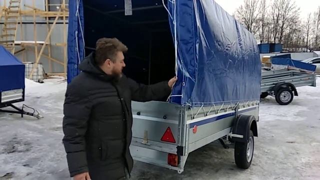 Прицеп для строительных материалов и техники Скиф 35 смотреть онлайн