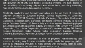Europe Conducting Polymers Market Overview, Market Value, Market Revenue-Ken Research