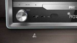Philips OTT2000 Bluetooth проигрыватель с CD в Ретро стиле
