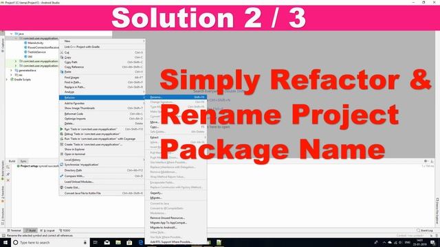 How to Solve Android Studio Error Main Activity Class Does Not Exist Error Type 3