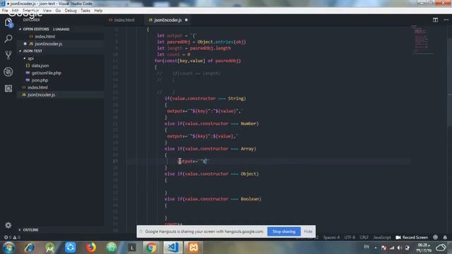 شرح ال json مع تطبيق فنكشن تحويل الكائن الى json الجزء الاول смотреть онлайн