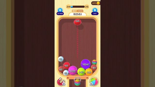 Reached 2048B Ball in 2048 Balls 3D Gameplay