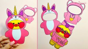 Как сделать бумажную уточку Лалафанфан легко и быстро