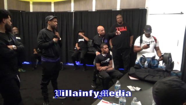 DEVIN HANEY & TEAM WATCHING KSI VS LOGAN PAUL REMATCH IN LOCKER ROOM POST FIRST WBC TITLE DEFENCE