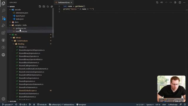 Episode 17: Lowering global statements into main function смотреть онлайн