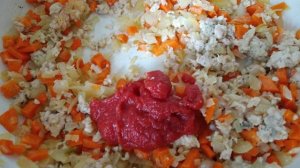 Запеканка из перловой каши, овощей и фарша
