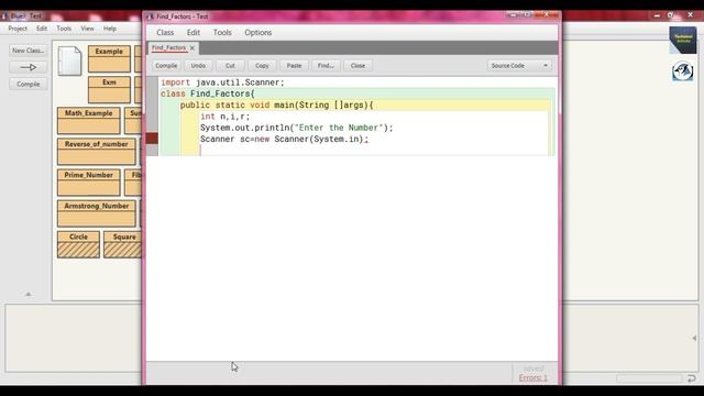 Find out factors of a Number in Java using BlueJ IDE | BlueJ | ICSE IX & X | Java смотреть онлайн