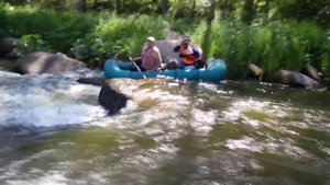 Сплав река Рыбная. 4 порог. 02.07.2014