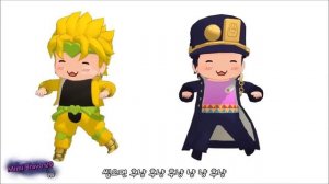 Chibi Dio dancing with Chibi jotaro | Jojo MMD Animation