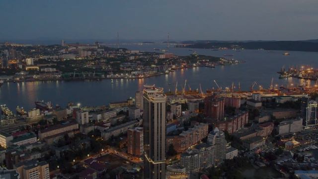 Вечерний  Владивосток  район Эгершельда