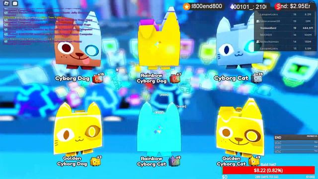 #PSX #PS99 Pet Simulator 99 OMG I pulled 9 huges overnight?!