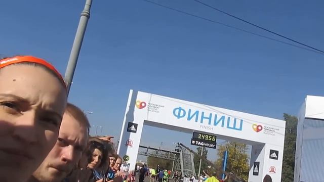 Московский марафон 2014. Недалеко от финиша. смотреть онлайн