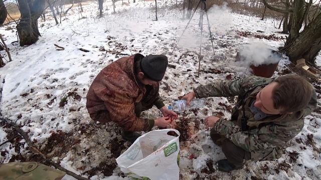 Охота на зайца | Готовим зайца в казане смотреть онлайн