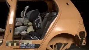 Краш-тест автокресла Cybex Solution X2 (фронтальный удар)