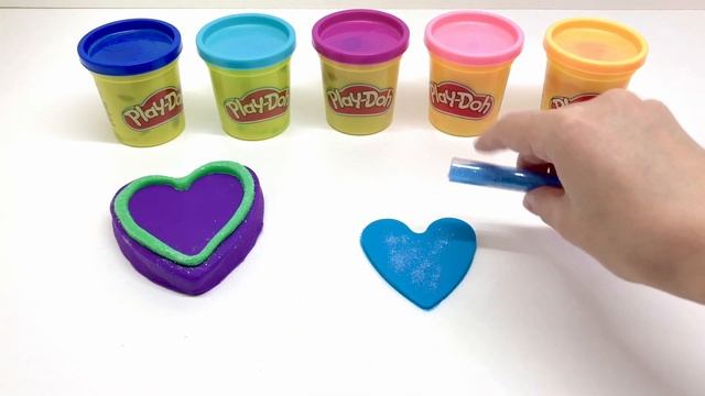 Лепим Мороженое В Виде Сердечка С Блестками Из Пластилина Плей До Play Doh Ice Cream смотреть онлайн