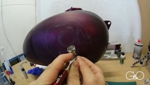 Кастом покраска бака (флейки, кенди, аэрография)