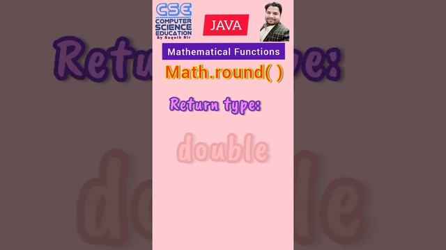 Mathematical Functions in Java | Math.round( )