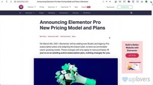 Elementor Pro подорожает с 9 марта 2021