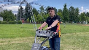 МОЩНАЯ и ВСЯ В ЦЕПЯХ! Косилка для высокой травы Caiman Rolo #robotmower #газонокосилкабензиновая #