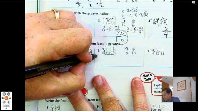 4th grade GO Math-Lesson 6.8 Compare and Order Fractions pages 267-270 смотреть онлайн