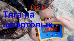 Тяга лодочных моторов на швартовых, с винтом 9 шаг.