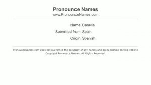 How to pronounce Caravia (Spanish/Spain) - PronounceNames.com