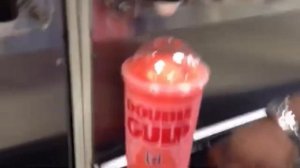 You can use the double gulp cup for the slurpee