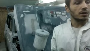 покраска авто в гараже настройка пистолета