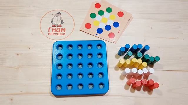 Веселые столбики. Деревянная мозаика смотреть онлайн