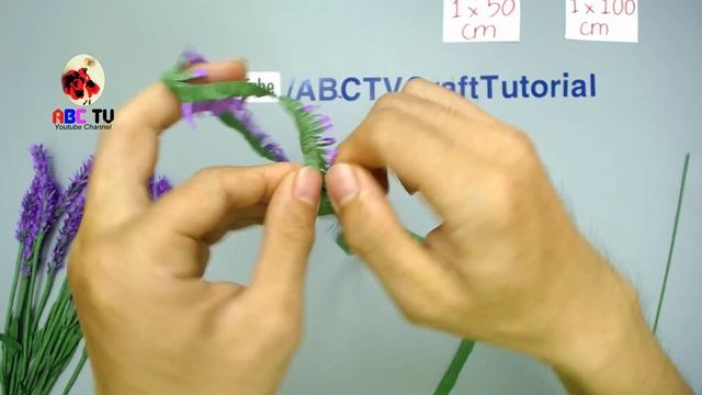 ABC TV | How To Make Lavender Paper flower From Crepe Paper #2 - Craft Tutorial смотреть онлайн