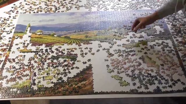 Puzzle TimeLapse Vineyard Hill, Castorland смотреть онлайн