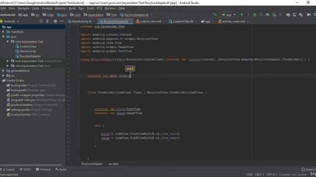 3  Android RecyclerView  part 3