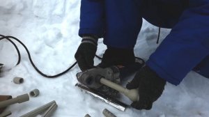 Пайка полипропиленовых труб на морозе или ,,опыт на коленке" #8