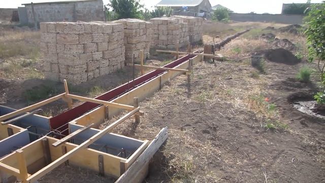 Постройка фундамента под забор и ракушечняка смотреть онлайн